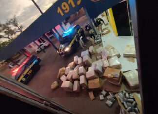VÍDEO: Caminhão é flagrado com cerca de uma tonelada de drogas na BR-153