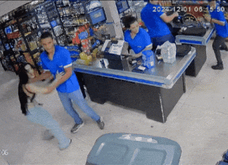 Bate-boca por compra de bebida, agressões e destruição: entenda confusão que terminou com mulher invadindo distribuidora com carro