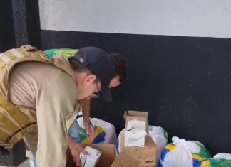 Suspeitos são presos após serem flagrados com produtos furtados de várias lojas