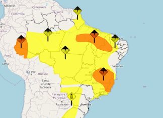 Tocantins tem alerta amarelo de chuvas intensas em todo o estado e laranja na região do Bico do Papagaio; veja previsão