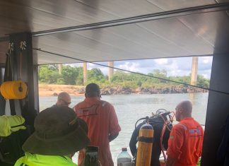 Empresa retira 20 litros dos 20 mil de agrotóxicos que caíram no rio Tocantins após queda de ponte