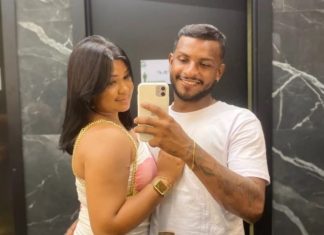 Namorada faz homenagem ao jovem que morreu após ser golpeado com canivete na perna: ‘Amor da minha vida’