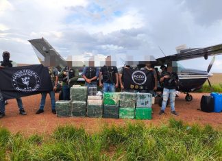Droga apreendida em avião seria distribuída para cidades do Tocantins, Goiás e Bahia