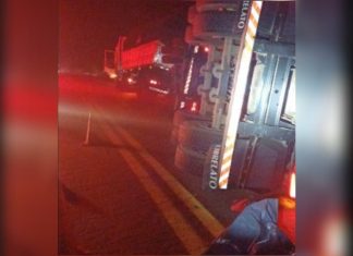 Acidente entre moto e caminhão mata motociclista na BR-153