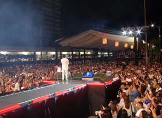 Mesmo sem festa oficial, Praia da Graciosa lota em evento privado com show de Murilo Huff