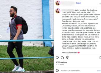 ‘Pior saudade’, desabafa viúva de preparador do Águia de Marabá morto em acidente no Tocantins