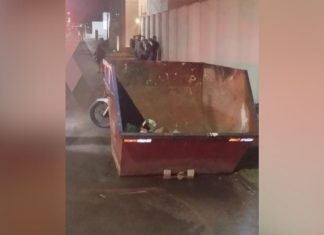 Motociclista morre após bater em container em Araguaína