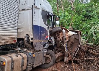 Motorista de caminhonete morre após se envolver em acidente com caminhão na BR-153