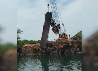 Caminhão que registrou imagens da queda da ponte JK transportava agrotóxicos e foi retirado do rio; VÍDEO