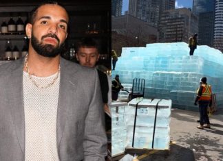 Drake instala ‘palácio de gelo’ no Canadá para divulgar álbum e bombeiros intervêm por segurança